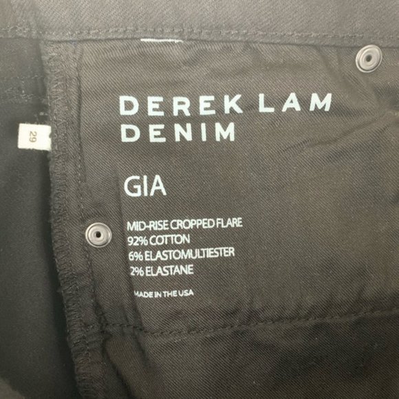 Derek Lam Gia Mid Rise Cropped Flare Jeans - Picture 7 of 10